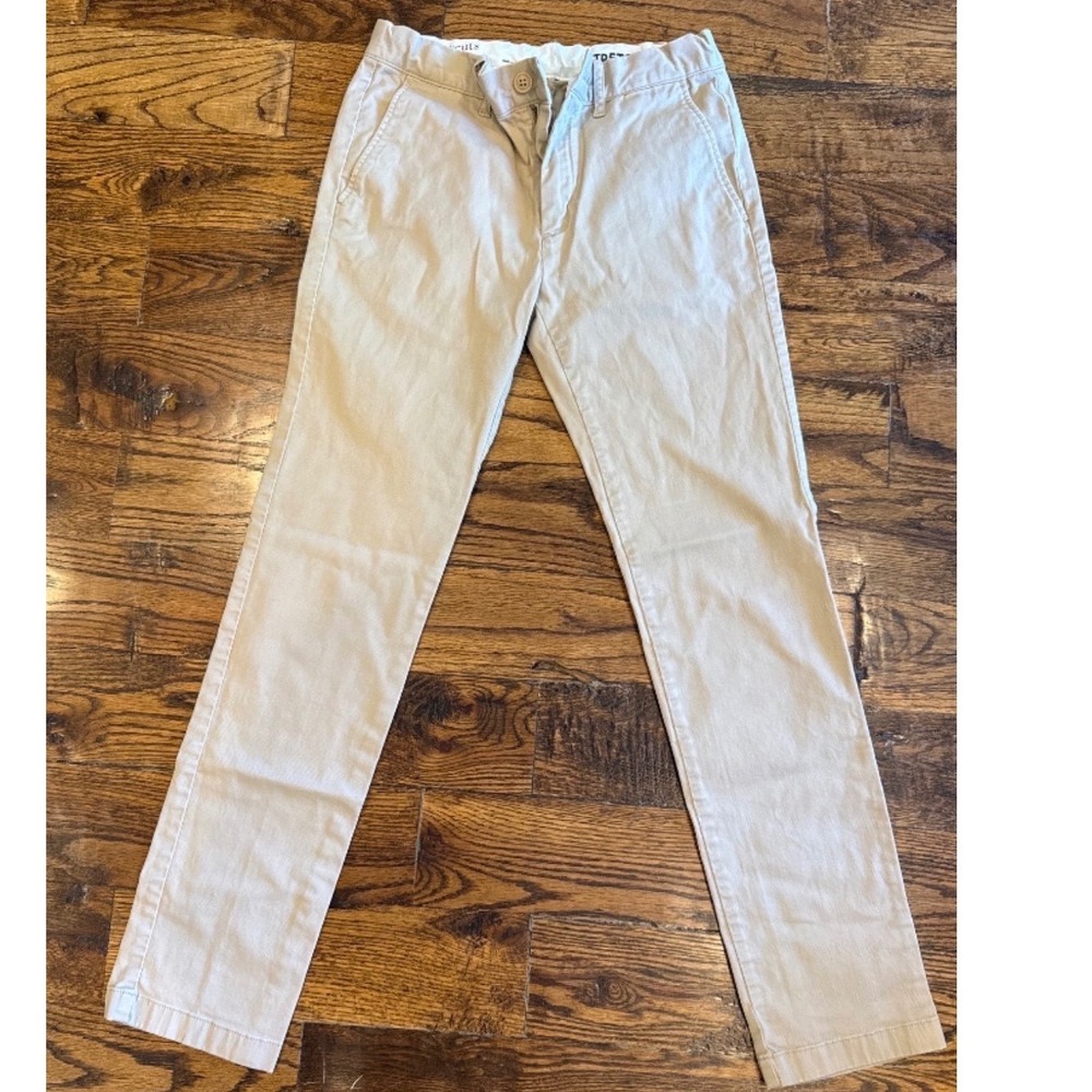 J.Crew Boys Size 16 Stretch Chino Pants Khaki Adjustable Waistband School/church